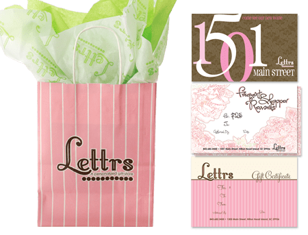 Picture of a clients brand design for lettrs