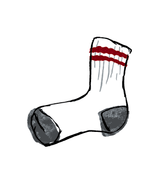 Morning Sock Logo Reversed Color